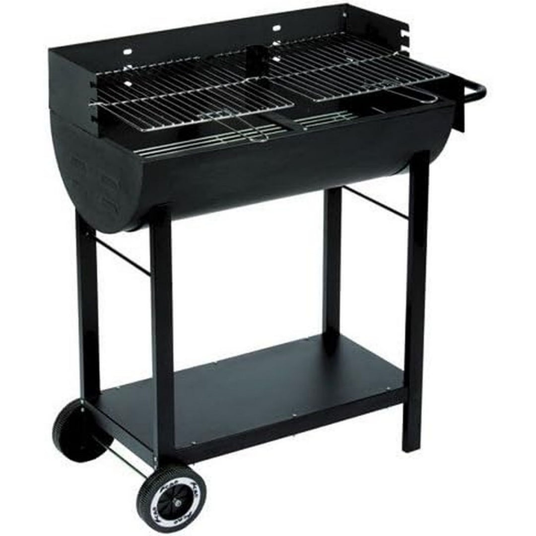 Barbecue a carbone nero con design versatile 41,5 x 94 x 95,5 cm