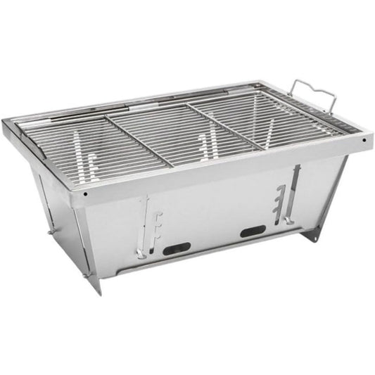 Barbecue a carbone pieghevole con struttura in acciaio nero con design versatile pieghevole struttura in acci